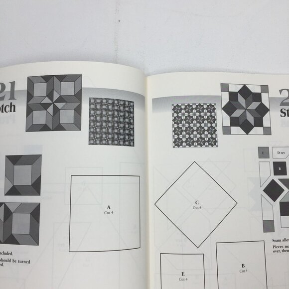 101 Quilt Blocks For Hand Piecing Linda Causee Paperback Book Patterns Templates - Picture 6 of 12